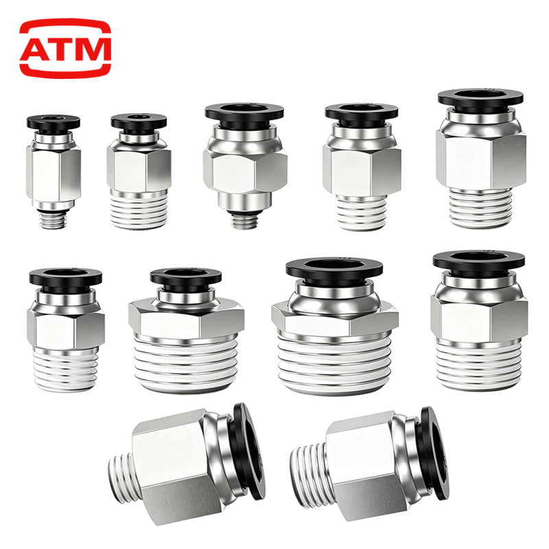 Compression Fitting Brass - PC Pnömatik Hava Bağlantı Parçası PC